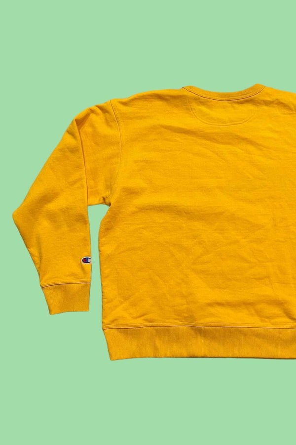 Champion yellow crew neck hot sale