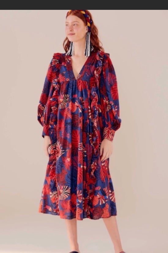 Farm Rio animals tapestry midi dress Nuuly Thrift