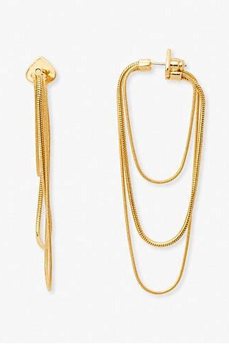 BNWT Kate Spade Know the Ropes Snake Chain Hoops | Nuuly Thrift