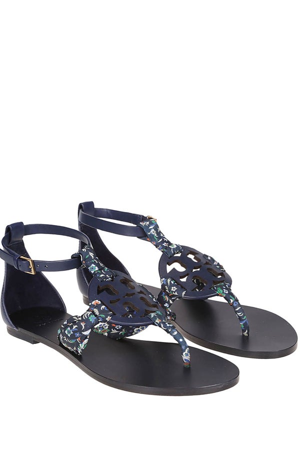 TORY BURCH Miller Scarf Sandal in Navy | Nuuly Thrift