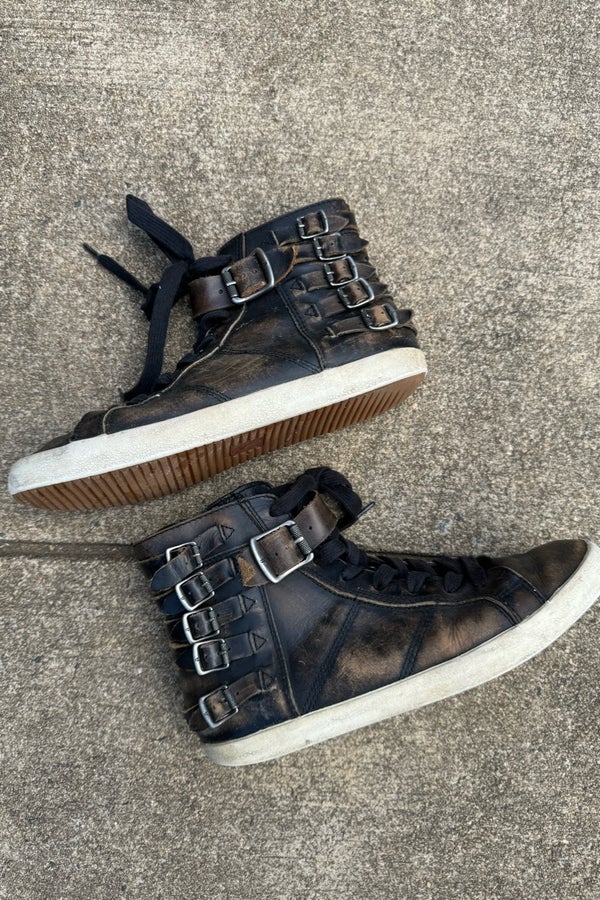 Frye Dylan Leather High Top Sneakers