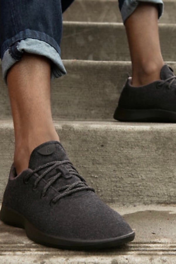 ALLBIRDS Men's Natural Black Merino Wool Runners E | Nuuly Thrift