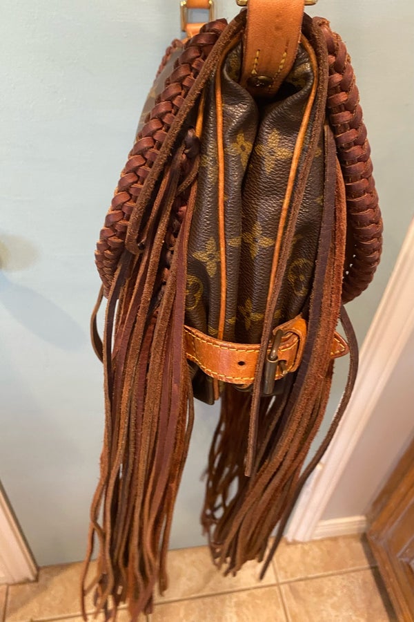 Vintage LV Saddle Bag Boho Tassel