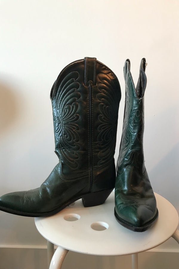 Dark Green Cowboy Boots Online | bellvalefarms.com