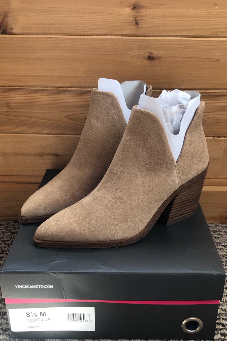 Vince camuto deals suede booties