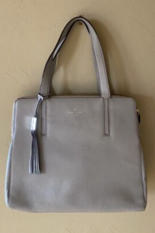 Kate spade grey on sale purse