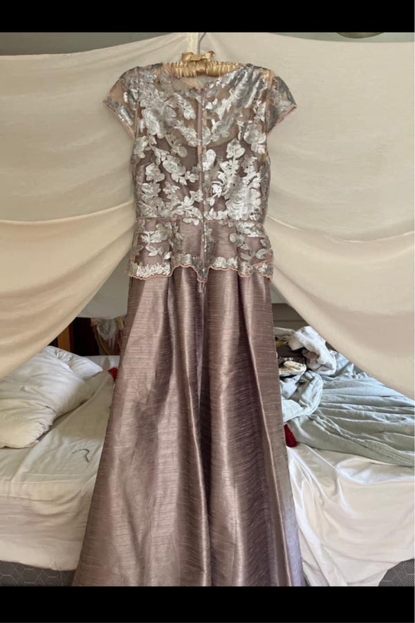 BHLDN Anthro Adrianna Papell Sequin Mesh Maxi Gown Nuuly Thrift