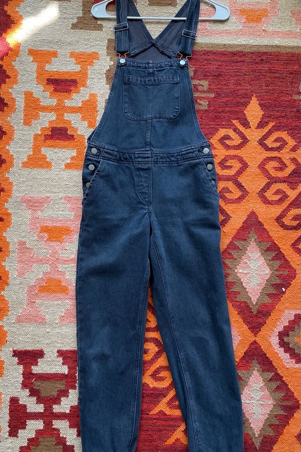ASOS Denim Overalls Washed Black Nuuly Thrift