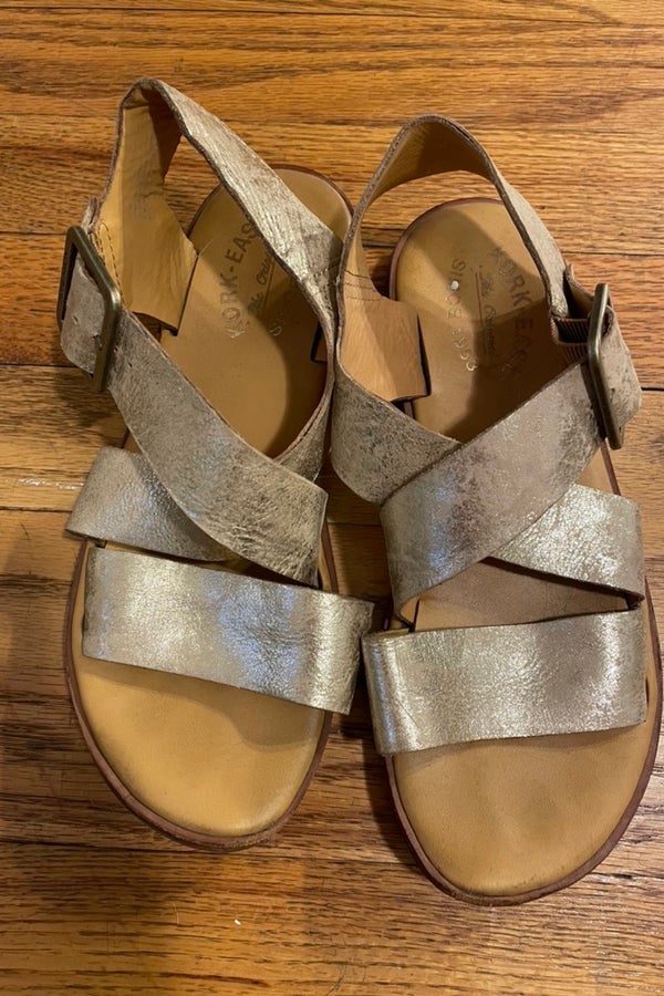 Gold KorkEase sandals Nuuly Thrift