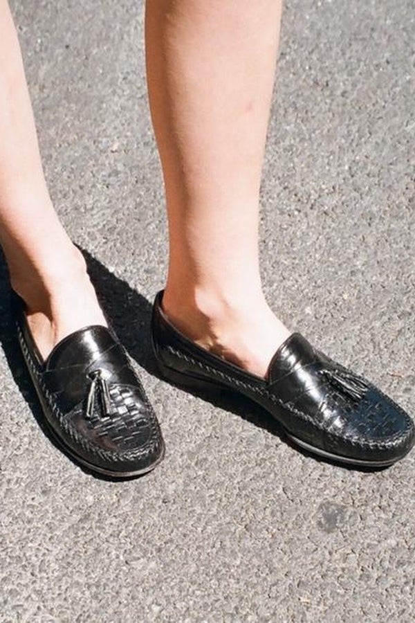 Vintage G.H. Bass and Co Black Loafers with Tassel | Nuuly Thrift