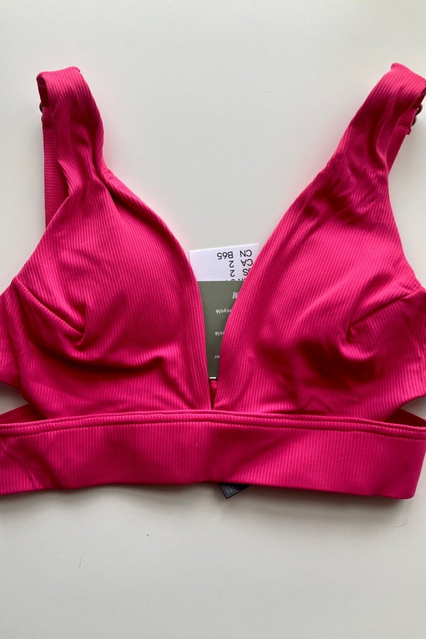 NWT H&M hot pink bikini top Nuuly Thrift